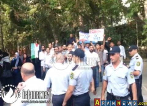 اعتراضهای ضد صهیونیستی در باکو/بازداشت 43 نفر از اسلامگرایان