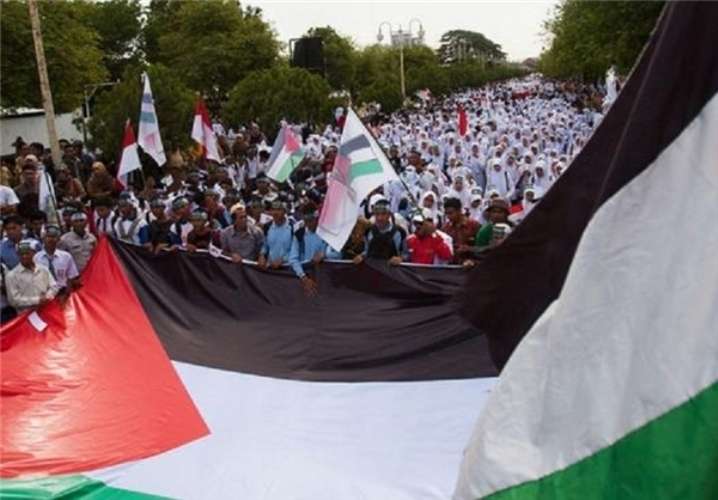 نہتے فلسطینیوں پر جارحیت کرنیوالی ظالم صیہونی حکومت کیخلاف دنیا بھر میں مظاہروں کا سلسلہ جاری