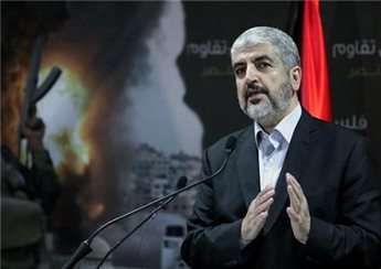 Hamas chief Khaled Meshaal holds a press conference in the Qatari capital Doha on July 23, 2014
