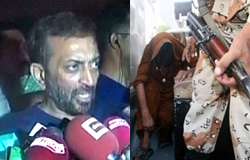 کراچی میں رینجرز کا متحدہ رہنما فاروق ستار کے گھر پر چھاپہ، 3 افراد گرفتار، اسلحہ ضبط