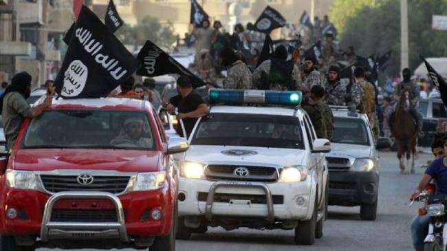 This file photo shows ISIL Takfiris in the Syrian city of Raqqa.