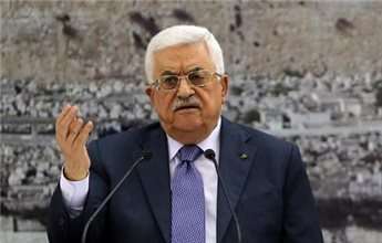 President Mahmoud Abbas, pictured during a meeting of the Palestinian leadership in Ramallah, on Sept. 11, 2014