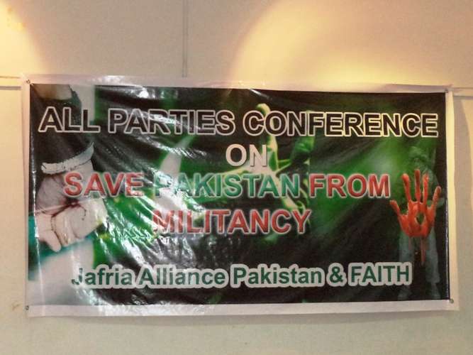 کراچی، جعفریہ الائنس کے تحت آرٹس کونسل میں منعقدہ آل پارٹیز کانفرنس کی تصویری جھلکیاں