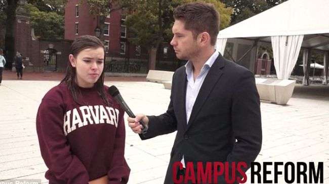 Campus Reform, a campus watchdog, asked Harvard students, “Who is the bigger threat to world peace, ISIS or the US?”
