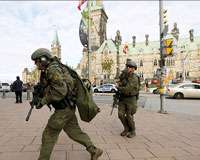 کینیڈا، پارلیمنٹ میں فائرنگ، ایک فوجی ہلاک