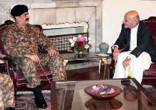 آرمی چیف جنرل راحیل کی افغان صدر اشرف غنی اور اعلٰی حکام سے ملاقاتیں