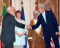 عمان، ایرانی اور امریکی وزراء خارجہ اور یورپی یونین کی نمائندہ کے درمیان مذاکرات کا پہلا دور اختتام پذیر