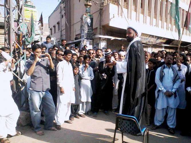ایم ڈبلیو ایم کے تحت حیدرآباد میں علامہ شفقت سولنگی کی شہادت کیخلاف احتجاجی ریلی