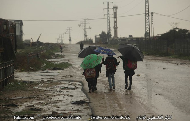 بوی خاک و باران در خانه های ویران شده ی غزه