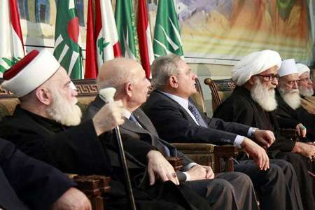 لبنان میں مختلف مذاہب و ادیان سے تعلق رکھنے والی شخصیات سے  آیۃ اللہ شیخ بشیرحسین النجفی کا خطاب