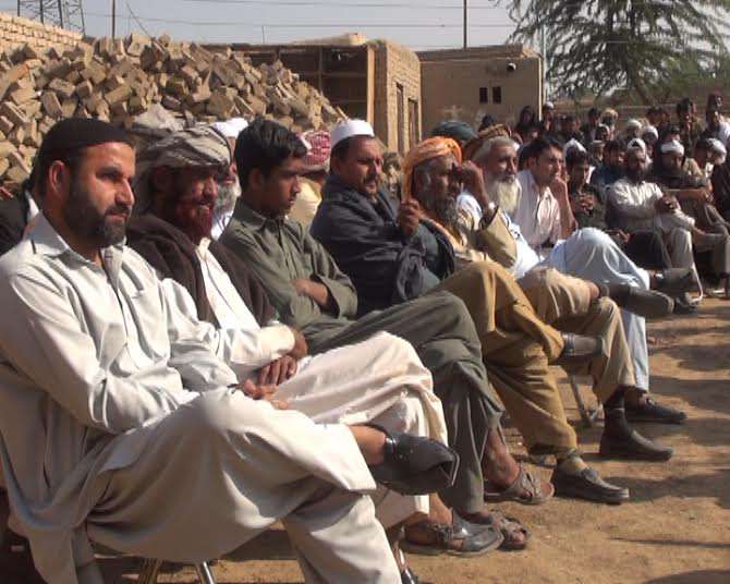 ڈیرہ اسماعیل خان کے علاقے موسٰی زئی شریف میں عوامی جلسہ