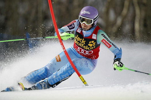 مسابقات اسکی سرعت قهرمانی زنان جهان در آسپن کلرادو. در این رقابت ها ورزشکاری از کشور اتریش به قهرمانی رسید. (Getty)