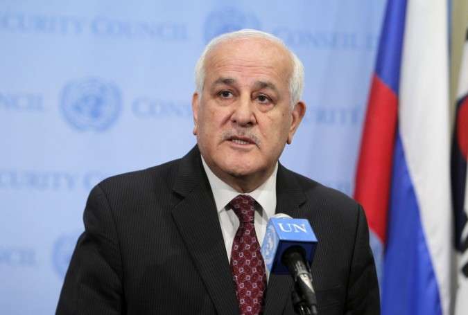 Envoy: UN Security Council to consider Palestine resolution 