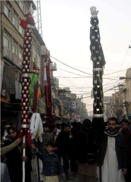 پشاور میں اربعین حسینی کا مرکزی جلوس، بڑی تعداد میں عزاداروں کی شرکت