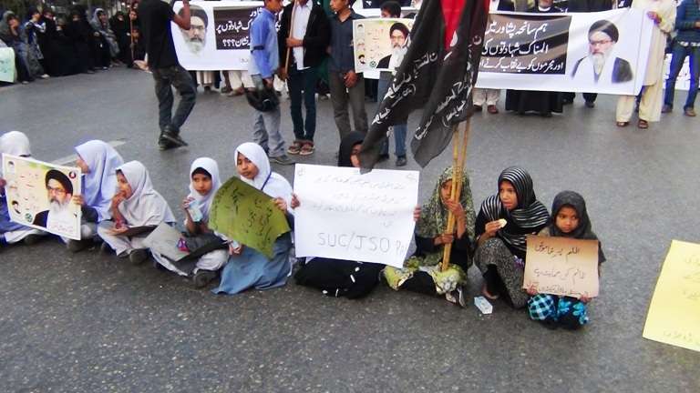 کراچی میں سانحہ پشاور کیخلاف تحریک جعفریہ کی احتجاجی ریلی