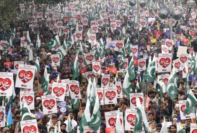 لاہور میں گستاخانہ خاکوں کے خلاف جماعت اسلامی کا ملین مارچ