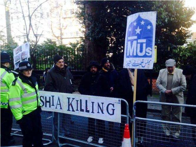 لندن میں سانحہ شکارپور کیخلاف ہونیوالے احتجاجی مظاہرے کی عکسبندی