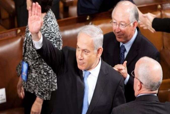 Israeli Prime Minister Benjamin Netanyahu arrives to address a joint meeting of US Congress in Washington on May 24, 2011.