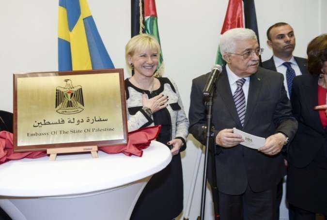 یورپ میں سوئیڈن فلسطین کا سفارت خانہ کھولنے والا پہلا ملک بن گیا