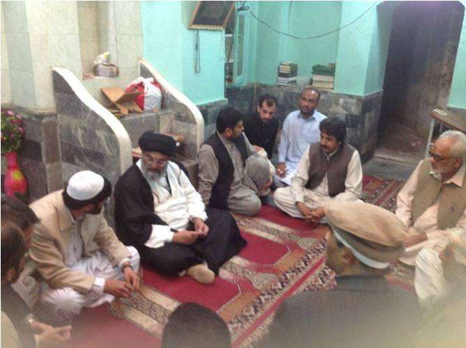 علامہ ساجد نقوی کی شہدائے امامیہ مسجد کے لواحقین سے تعزیت