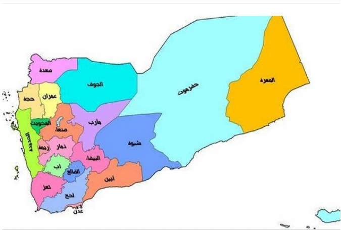 مناطق تحت کنترل جنبش انصارالله یمن