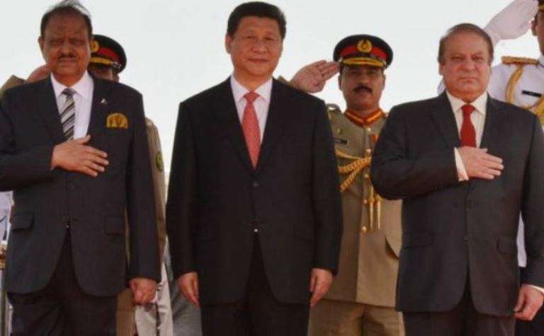 چینی صدر کا نور خان ائیربیس پر استقبال کیا جارہا ہے