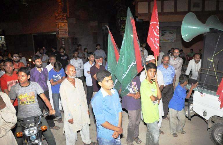 ساںحہ صفورا کیخلاف ایم ڈبلیو ایم کراچی کے زیر اہتمام مختلف علاقوں میں احتجاج