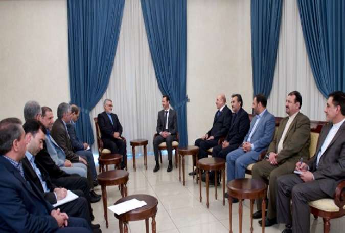 Assad to Boroujerdi: Terrorism Won’t Undermine Syria’s Steadfastness