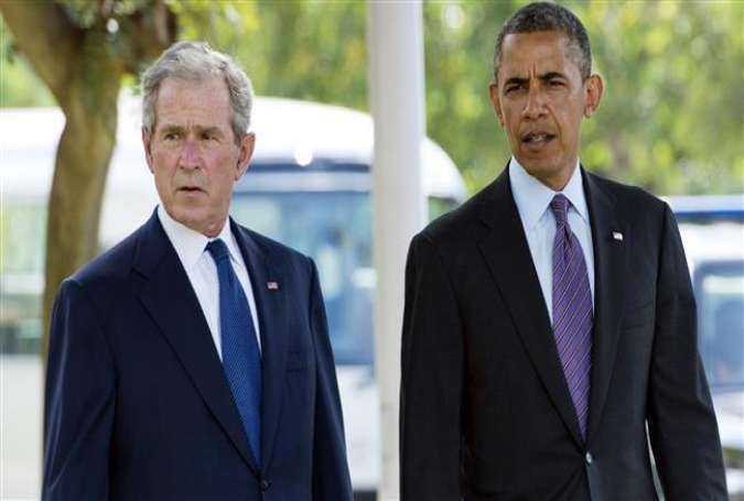 The Iraq war began by former president George W. Bush in 2003.