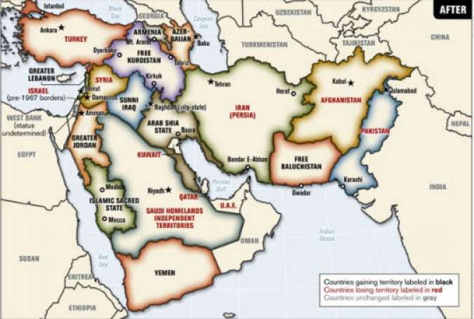 نقشه های شوم آمریکا برای کشور های اسلامی