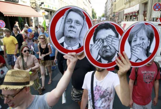 جرمنی میں سات صنعتی ممالک کی پالیسیوں کے خلاف وسیع عوامی مظاہرہ