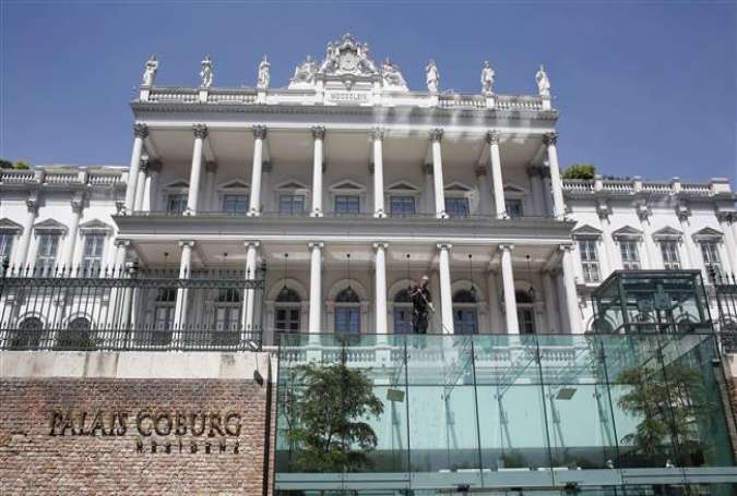 A front view of the Palais Coburg hotel in Vienna, which hosted some nuclear talks between Iran and the P5+1.