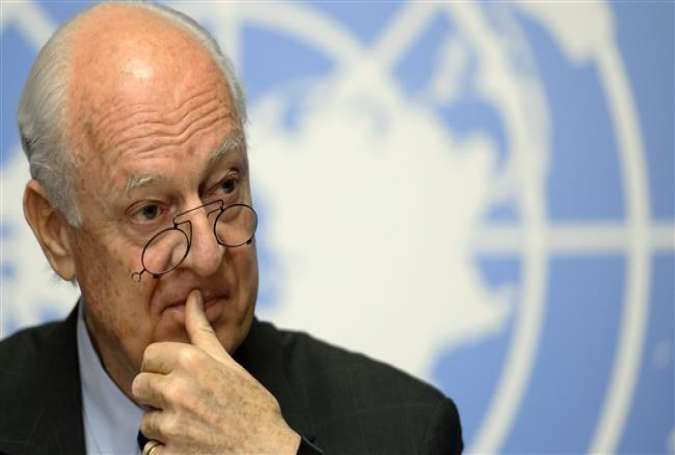 Staffan de Mistura, the UN special envoy to Syria