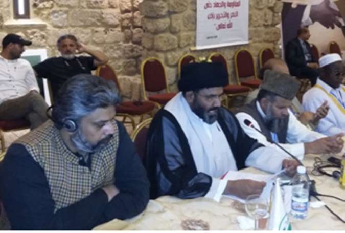 اتحاد علماء مقاومت لبنان کے زیر اہتمام فلسطین کانفرنس میں ڈاکٹر علامہ شفقت شیرازی کی شرکت