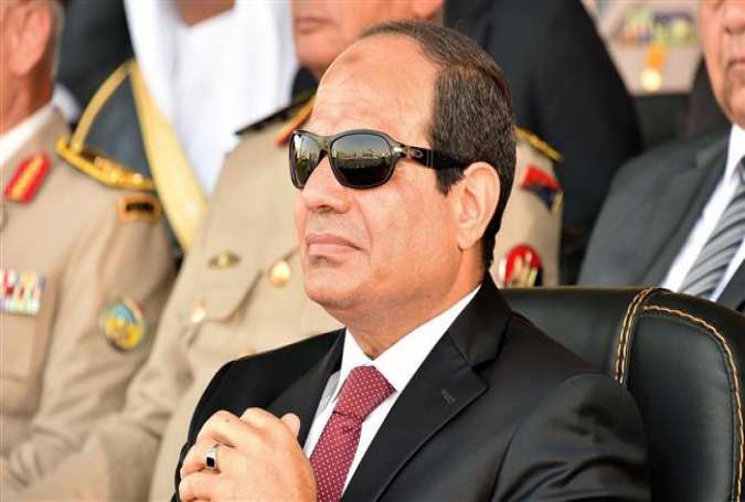 A handout picture provided by the Office of the Egyptian Presidency on July 30, 2015 shows Egyptian President Abdel Fattah el-Sisi attending a military academy graduation ceremony in the capital Cairo.