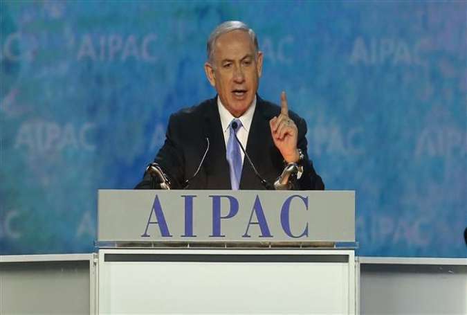 Israeli Prime Minister Benjamin Netanyahu speaks during the AIPAC Policy Conference in Washington, DC, on March 2, 2015 .