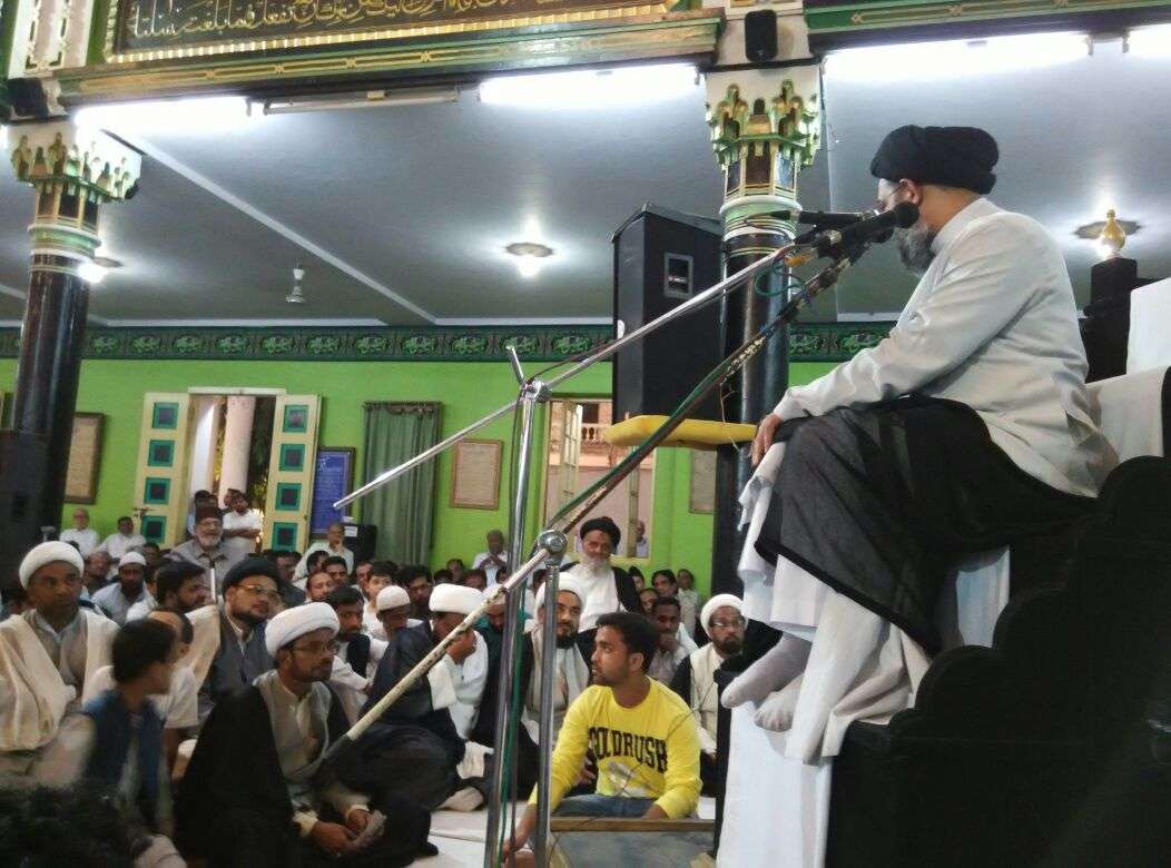 مولانا عقیل الغروی کی حیدرآباد ہند آمد، مومنین کے جم غفیر سے خطاب