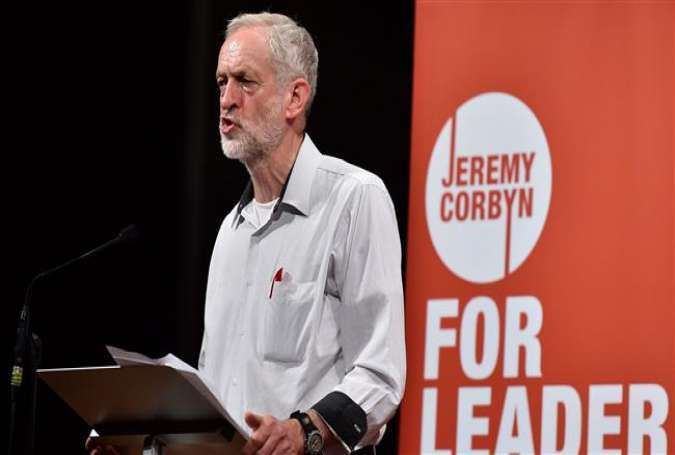 The Labour Party Leadership front-runner Jeremy Corbyn delivers a speech in west London, on August 17, 2015.