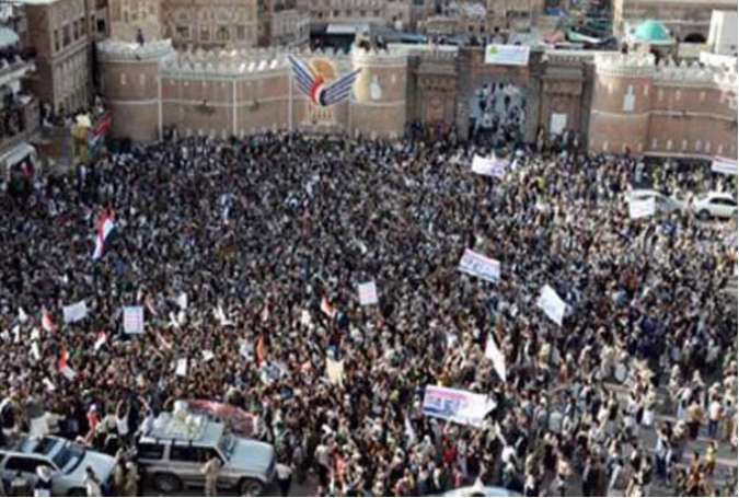برگزاری تظاهرات گسترده مردم یمن در شهر صنعاء