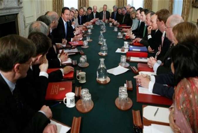 A British cabinet meeting