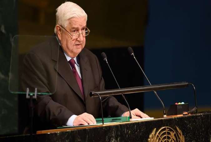 Syrian Foreign Minister Walid al-Muallem addressed the 70th session of the UN General Assembly on October 2, 2015.