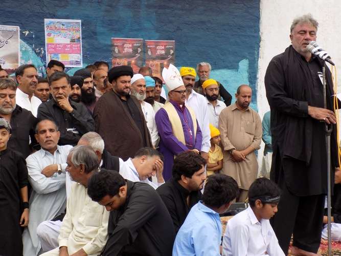 ٹیکسلا، یوم عاشور کے جلوس میں ہندو، سکھ اور عیسائی برادری کی شرکت