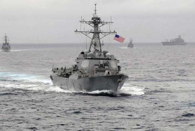 چینی جزائر کے پاس امریکی جنگی بحری جہاز کی گشت کے بعد کشیدگی میں اضافہ