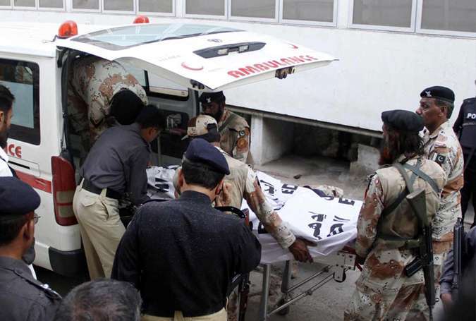 کراچی میں دہشتگردوں کی فائرنگ سے 4 رینجرز اہلکار شہید