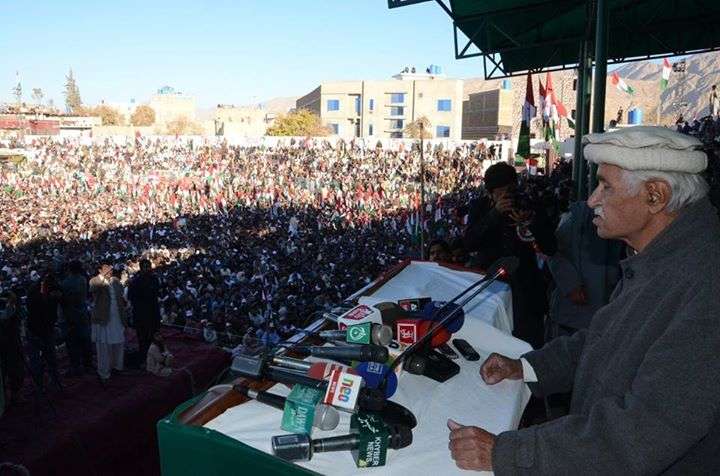کوئٹہ، پشتونخوامیپ کیجانب سے خان عبدالصمد خان اچکزئی کی 22ویں برسی کی مناسبت سے جلسہ عام کا انعقاد