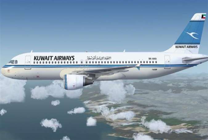 A passenger plane belonging to Kuwait Airways