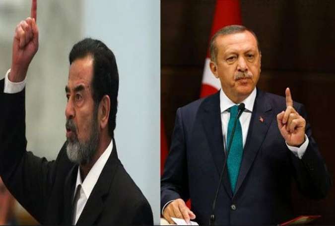 شباهت عجیب سخنان اردوغان و صدام