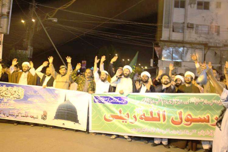 شیعہ علماء کونسل کراچی کے زیر اہتمام لبیک یارسول اللہ ریلی کا انعقاد