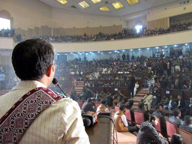 لاہور میں مصطفوی سٹوڈنٹس موومنٹ کے زیراہتمام قومی طلبہ کانفرنس کے مناظر
