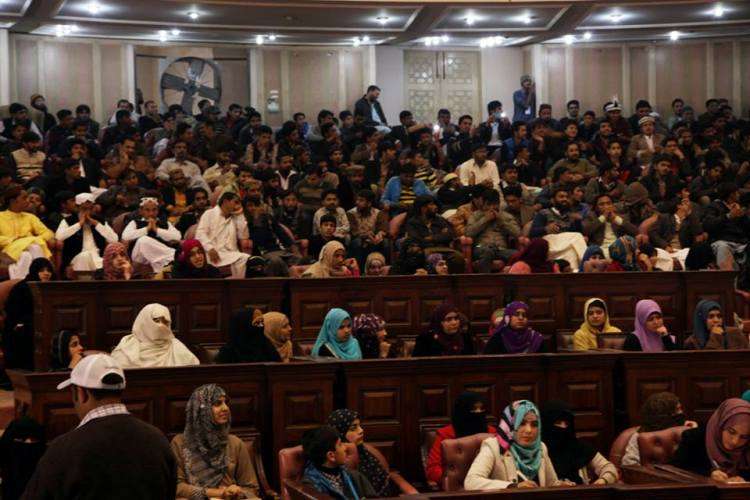 لاہور میں مصطفوی سٹوڈنٹس موومنٹ کے زیراہتمام قومی طلبہ کانفرنس کے مناظر